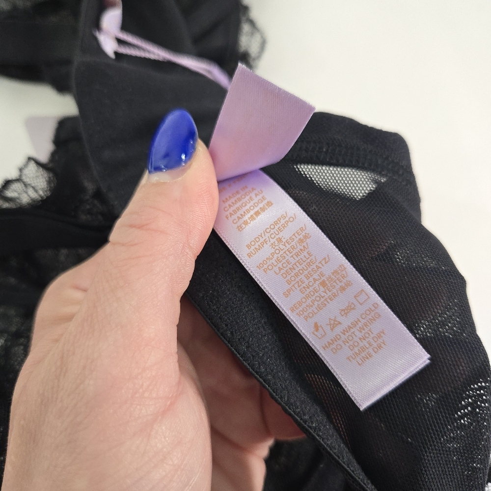 NWT Savage Fenty black lace bra - Picture 12 of 12